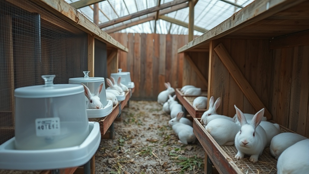 Best outdoor rabbit hutches for meat production in cold climates
