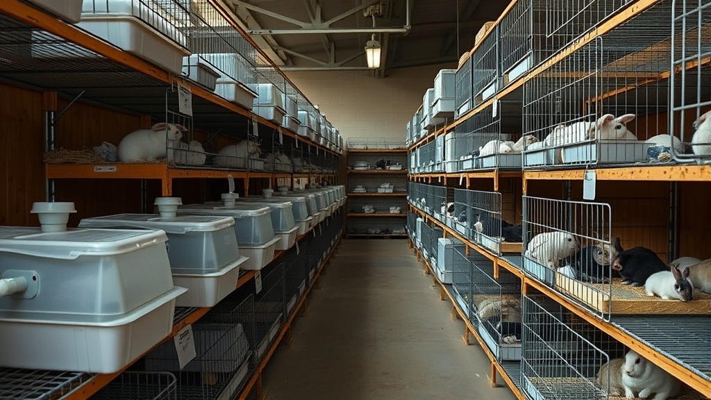 Indoor stacking cages vs colony pens for small-scale rabbitries
